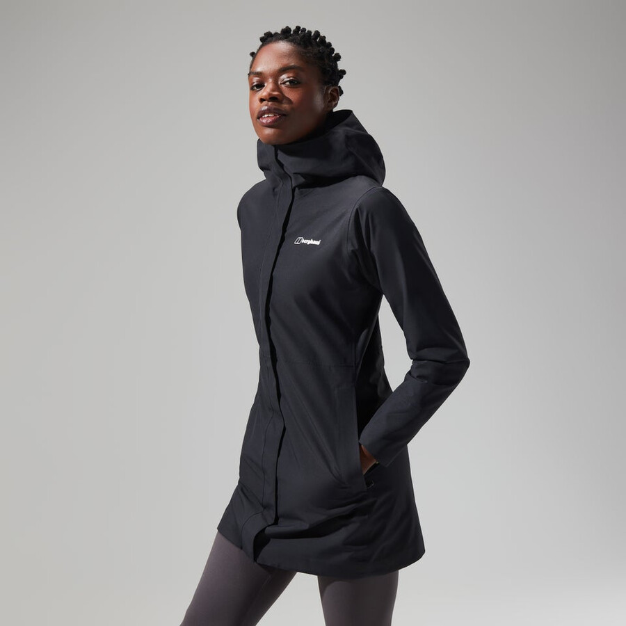 donne omeara giacca lunga - nero berghaus