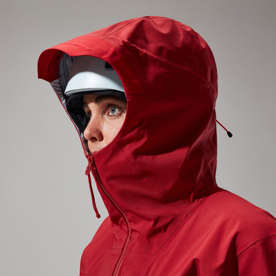 donne mtn cercatore di gore-tex giacca - rosso scurorosso berghaus