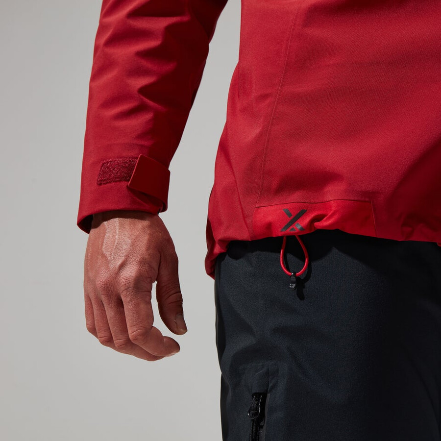 donne mtn cercatore di gore-tex giacca - rosso scurorosso berghaus