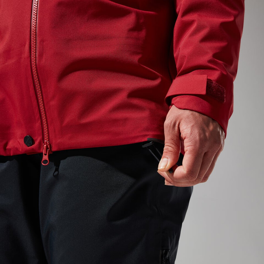 donne mtn cercatore di gore-tex giacca - rosso scurorosso berghaus