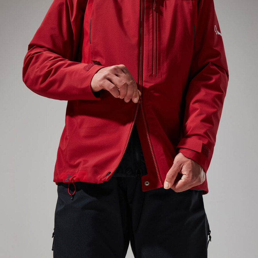 donne mtn cercatore di gore-tex giacca - rosso scurorosso berghaus