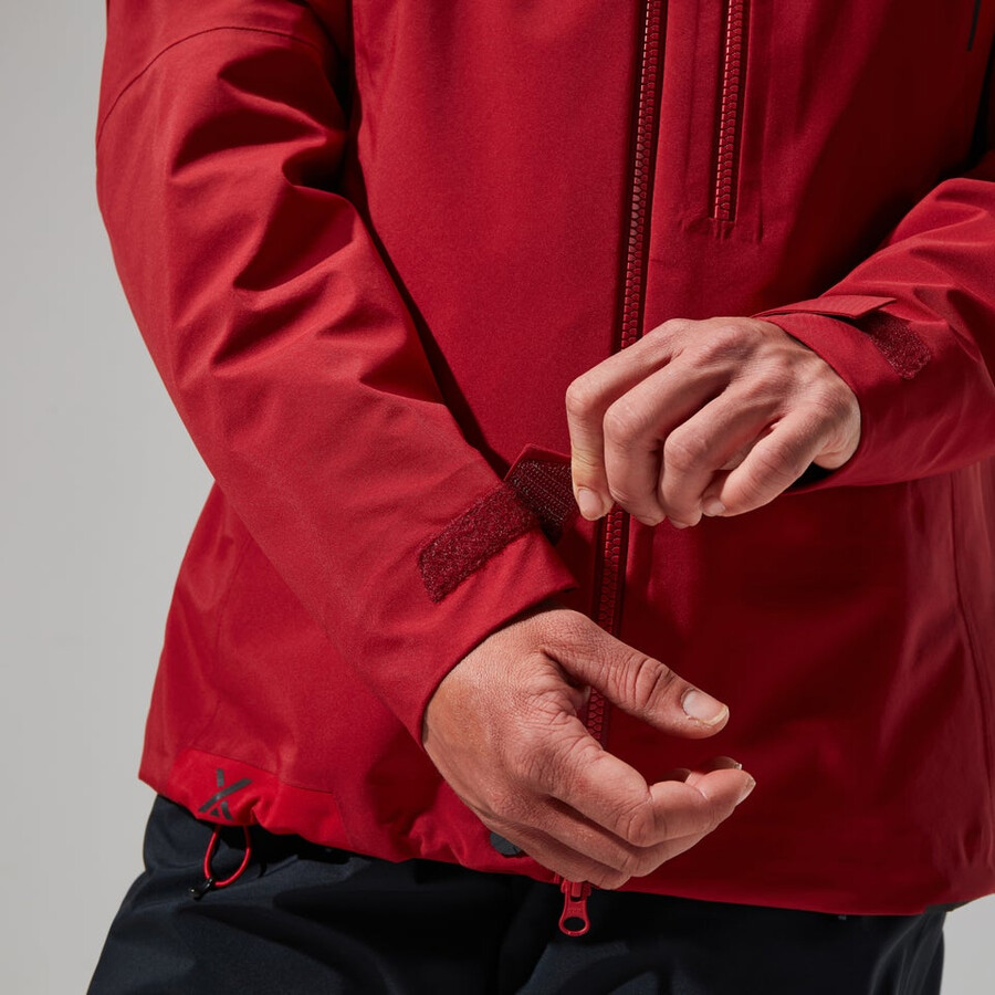 donne mtn cercatore di gore-tex giacca - rosso scurorosso berghaus