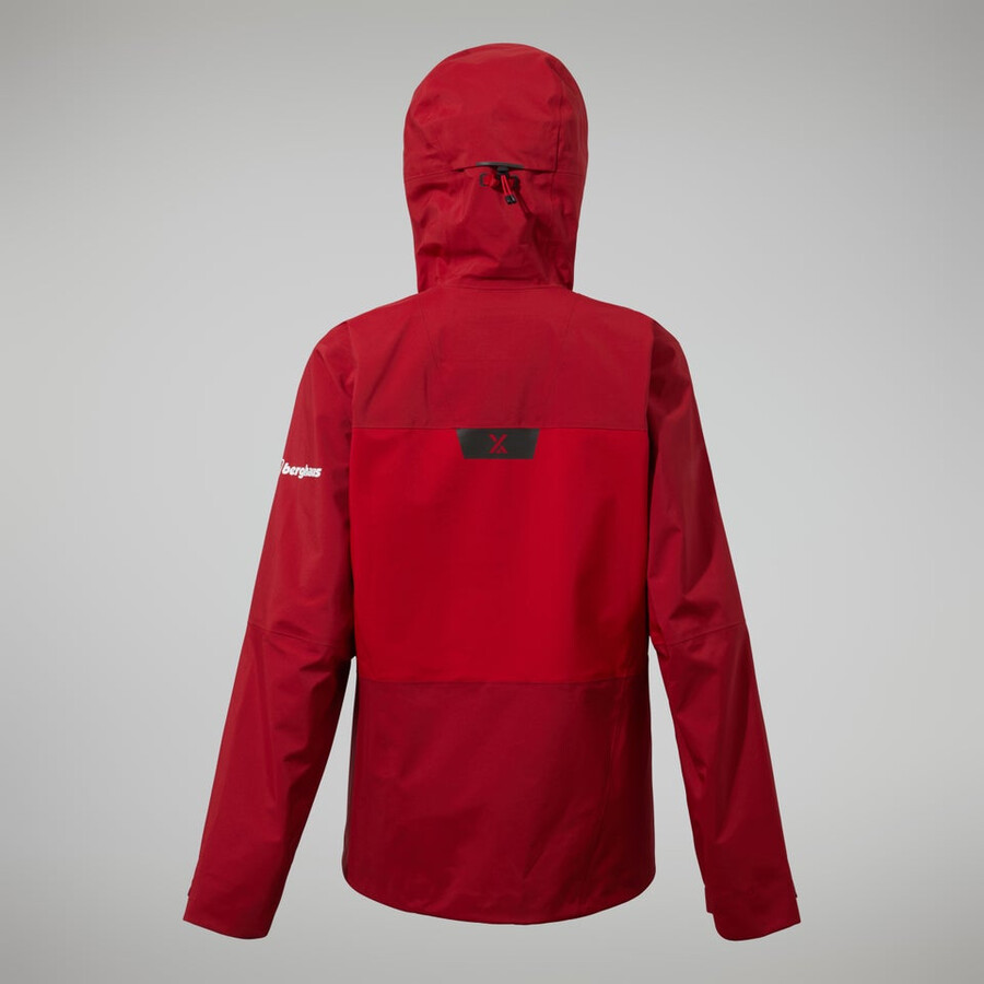 donne mtn cercatore di gore-tex giacca - rosso scurorosso berghaus