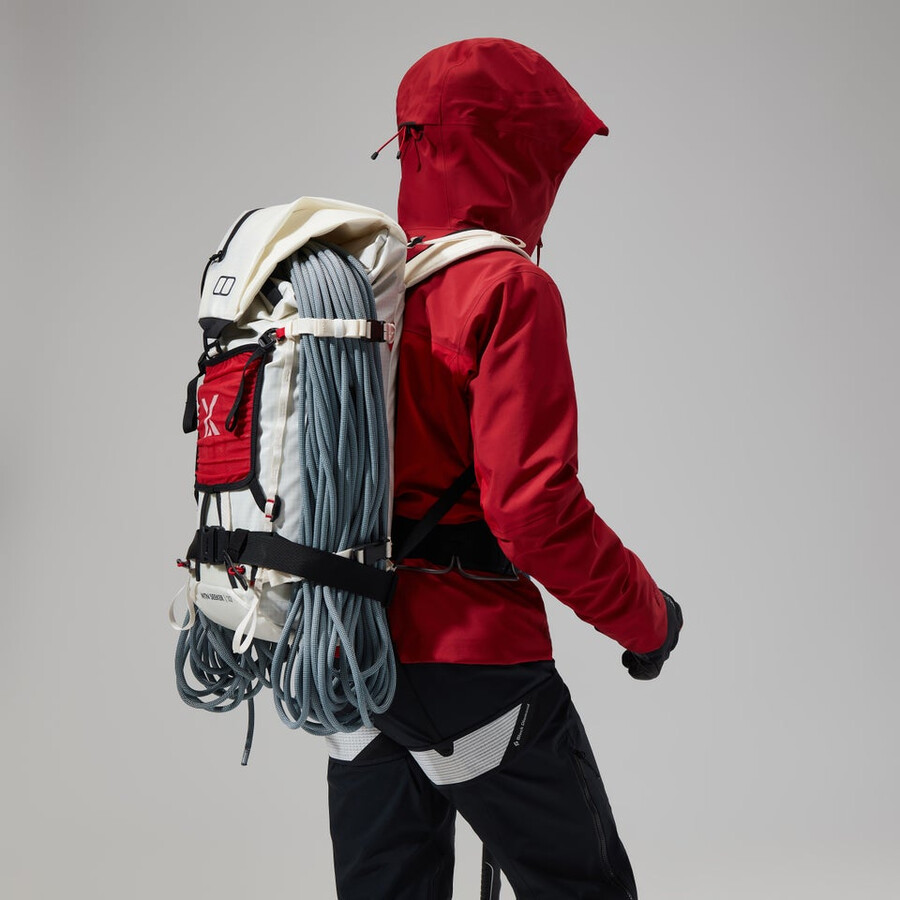 donne mtn cercatore di gore-tex giacca - rosso scurorosso berghaus