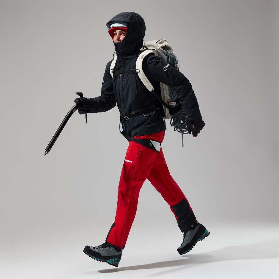 donne mtn cercatore di gore-tex giacca - nero berghaus