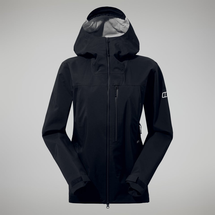 donne mtn cercatore di gore-tex giacca - nero berghaus