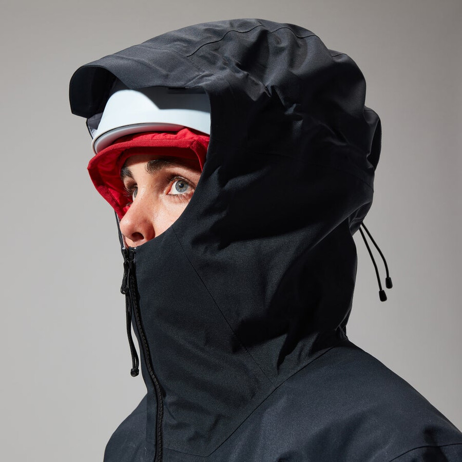 donne mtn cercatore di gore-tex giacca - nero berghaus
