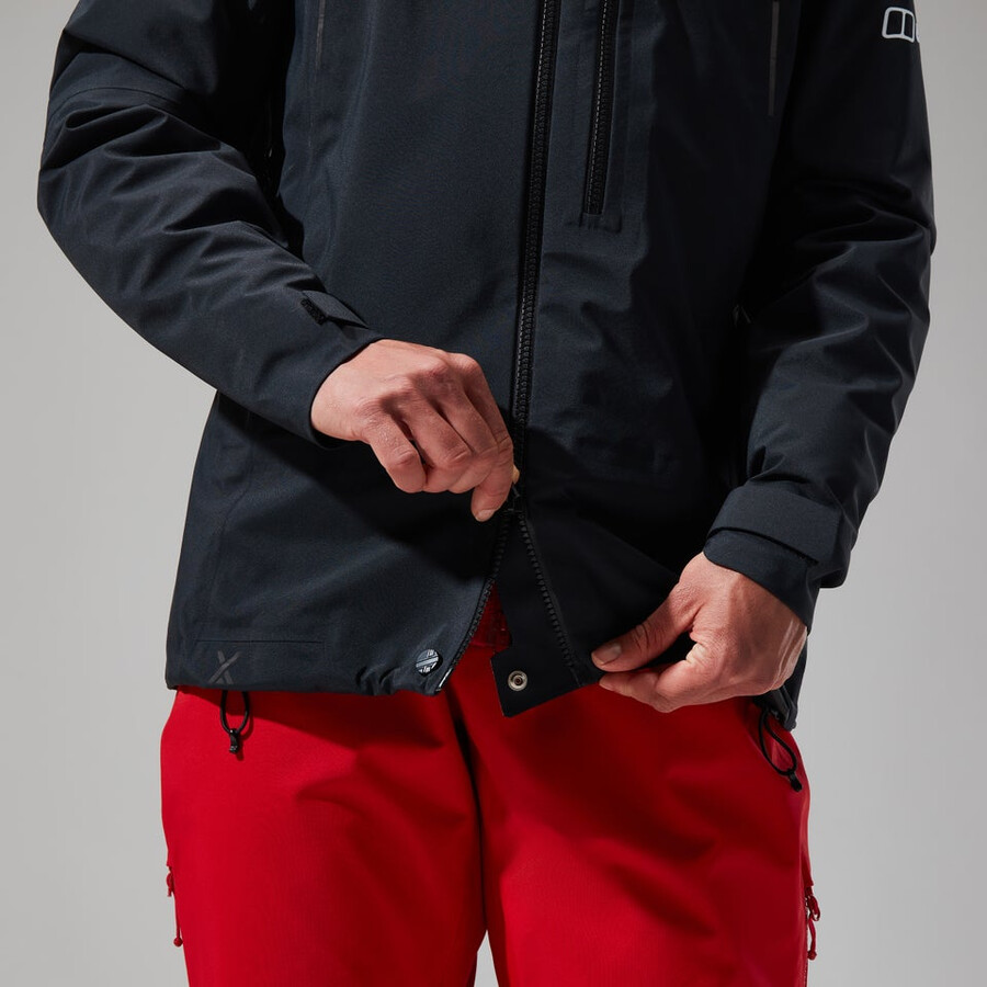 donne mtn cercatore di gore-tex giacca - nero berghaus