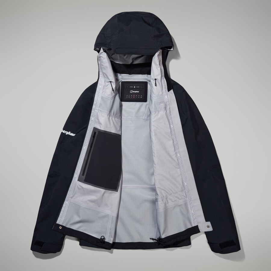 donne mtn cercatore di gore-tex giacca - nero berghaus