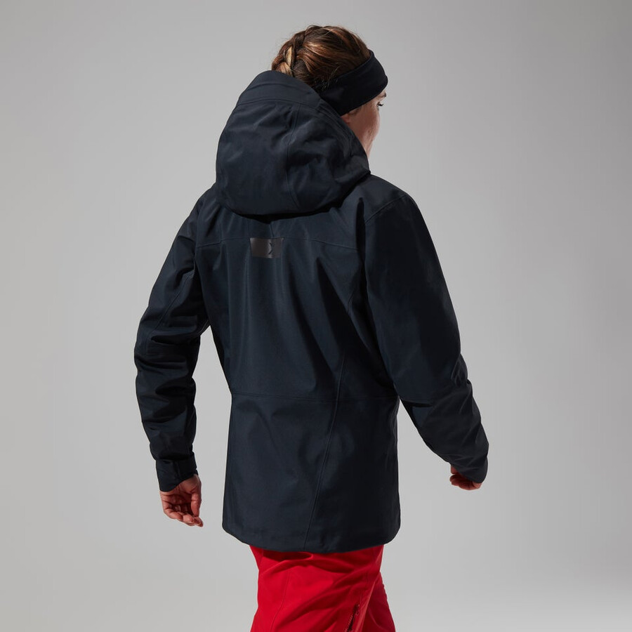 donne mtn cercatore di gore-tex giacca - nero berghaus