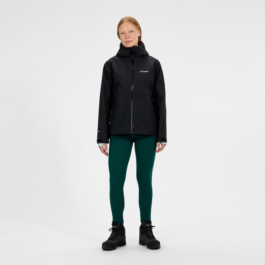 donne bramblfell interattiva impermeabile gore-tex giacca - nero berghaus