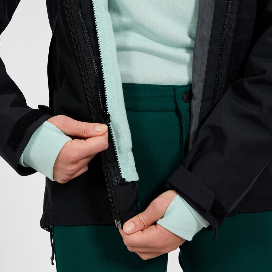 donne bramblfell interattiva impermeabile gore-tex giacca - nero berghaus