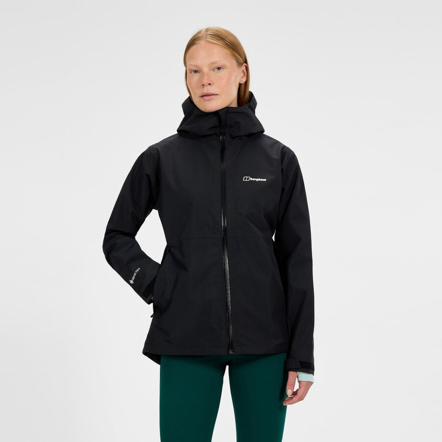 donne bramblfell interattiva impermeabile gore-tex giacca - nero berghaus