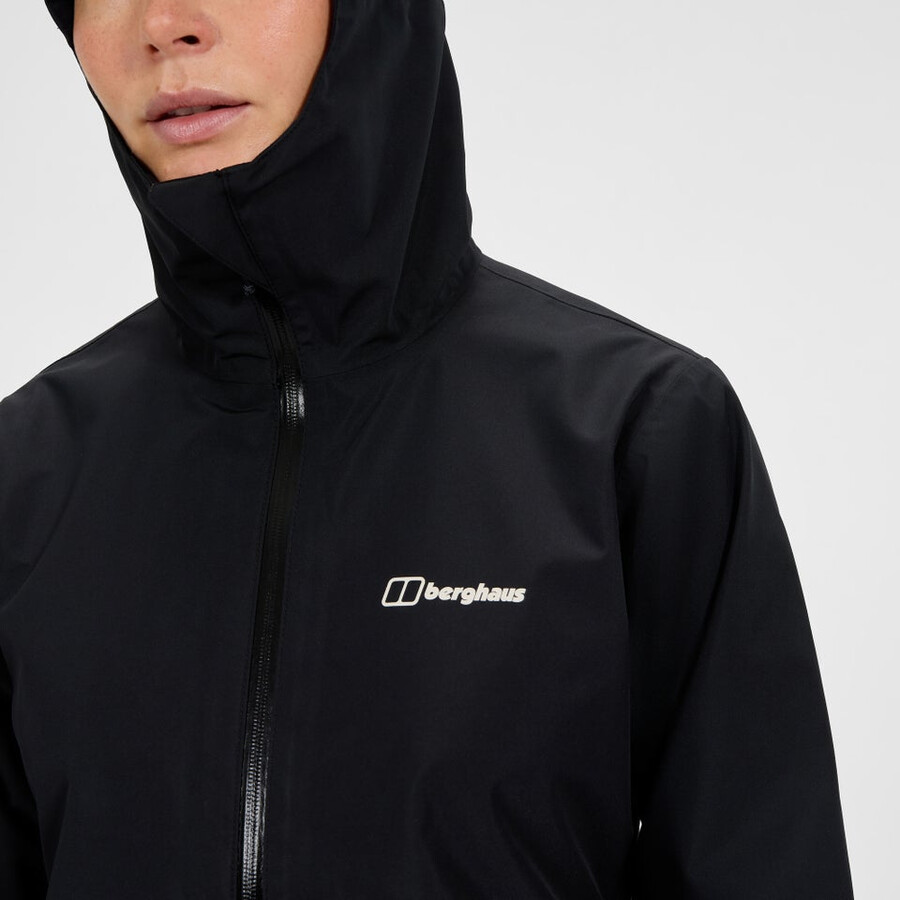 donne bramblfell interattiva impermeabile gore-tex giacca - nero berghaus