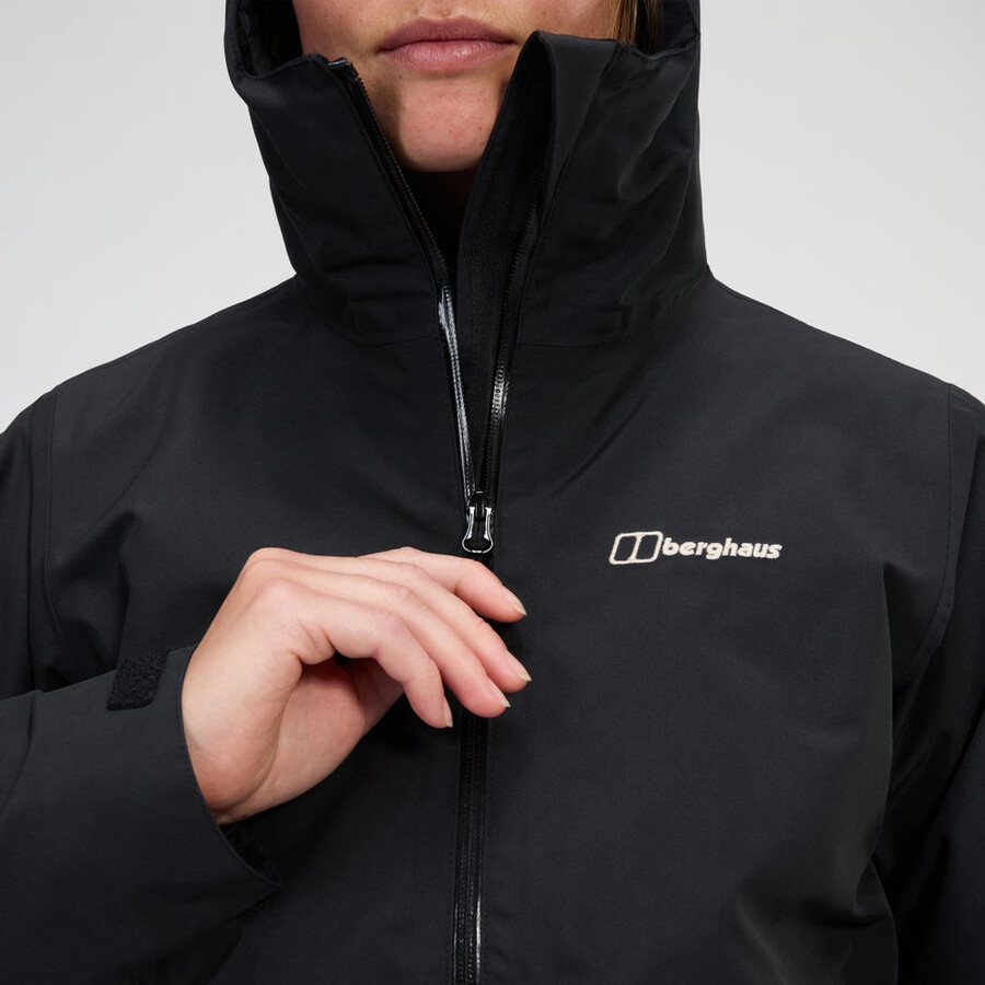 donne bramblfell gemini impermeabile gore-tex giacca 3in1 - nero berghaus