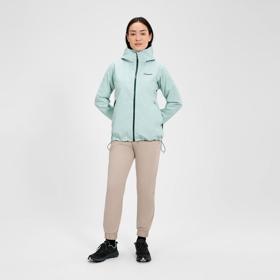 donne bramblfell gemini impermeabile gore-tex giacca 3in1 - verde berghaus