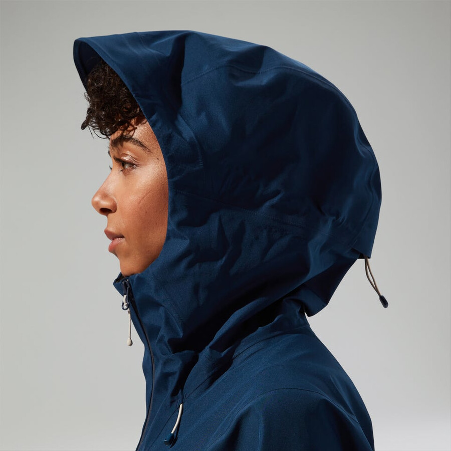 donne ridge-cercatore impermeabile gore-tex giacca - blu berghaus