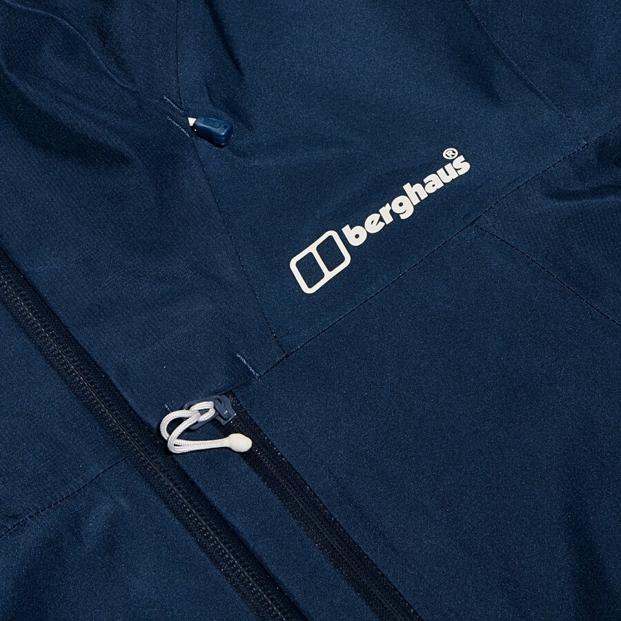 donne ridge-cercatore impermeabile gore-tex giacca - blu berghaus