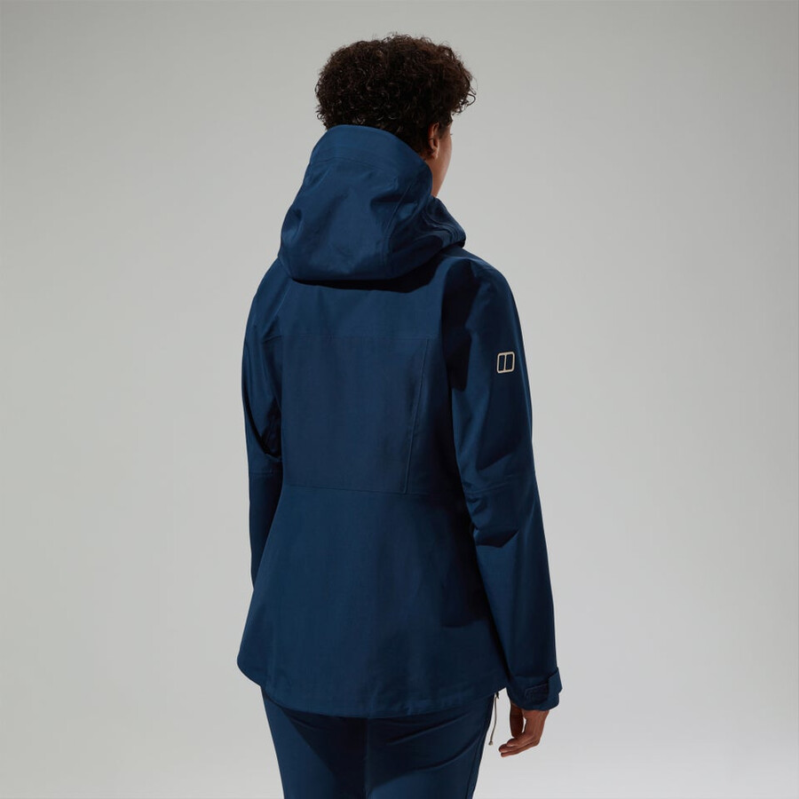 donne ridge-cercatore impermeabile gore-tex giacca - blu berghaus