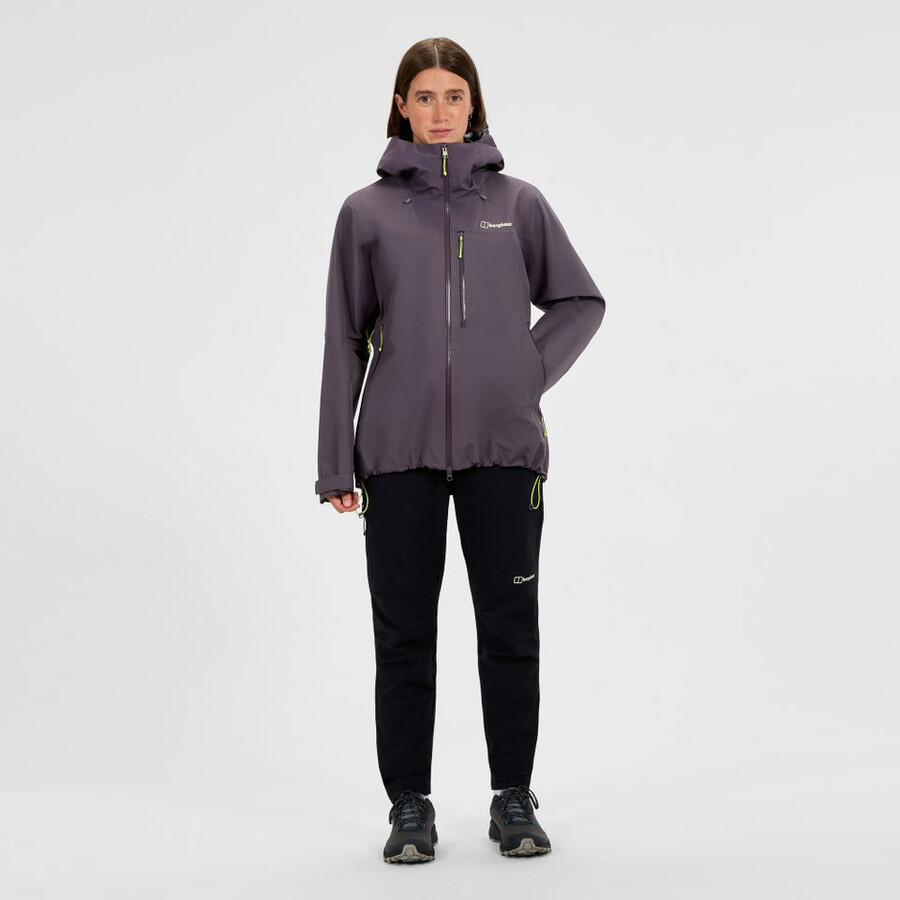 donne ridge-cercatore giacca impermeabile - viola berghaus