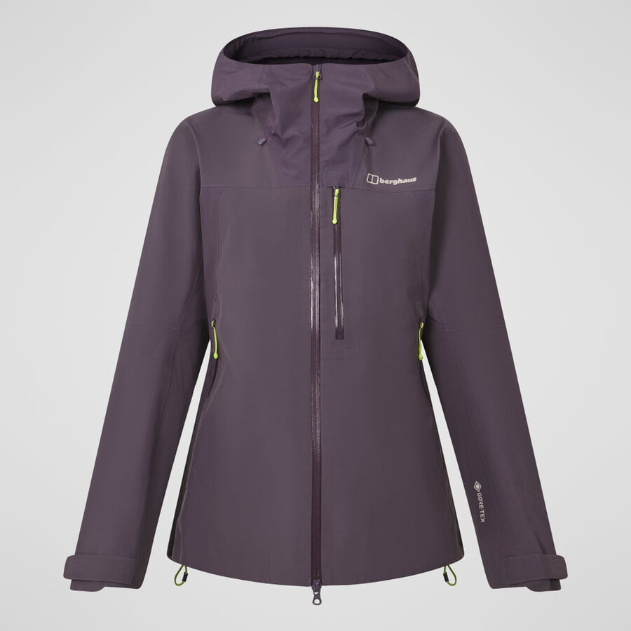 donne ridge-cercatore giacca impermeabile - viola berghaus