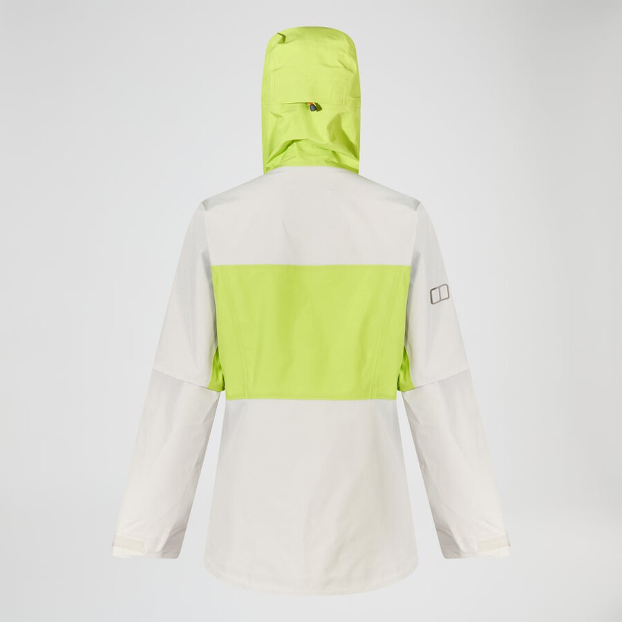 donne ridge-cercatore impermeabile gore-tex giacca - grigiogiallo berghaus