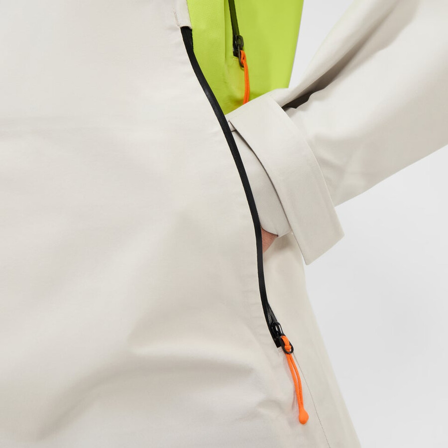 donne ridge-cercatore impermeabile gore-tex giacca - grigiogiallo berghaus