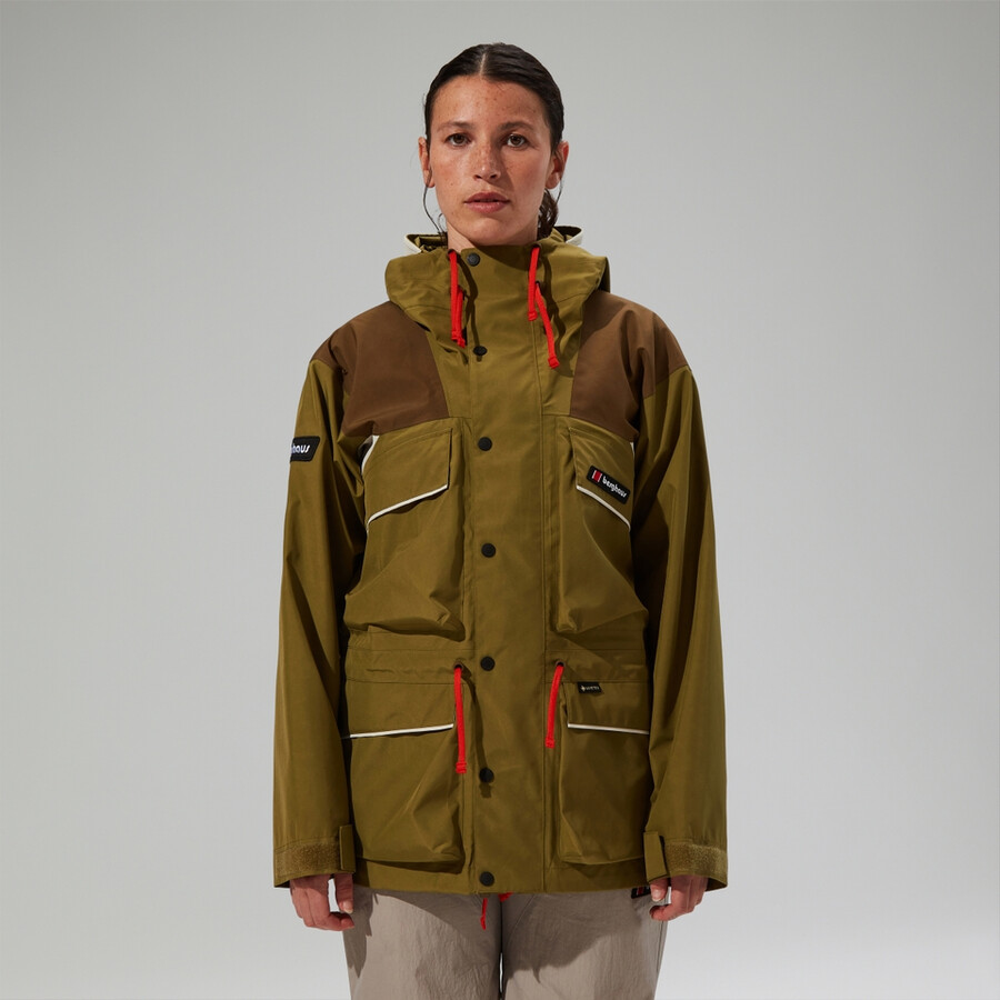 unisex trango impermeabile gore-tex giacca - verdemarrone berghaus