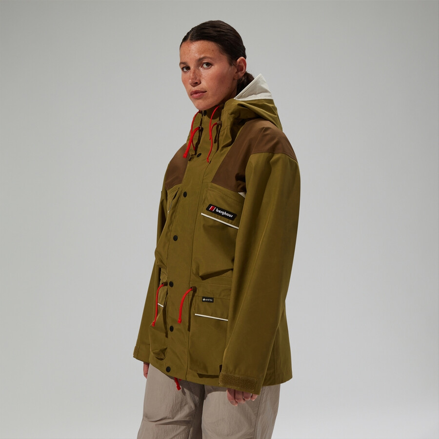 unisex trango impermeabile gore-tex giacca - verdemarrone berghaus