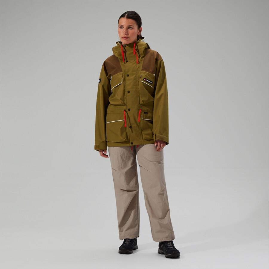 unisex trango impermeabile gore-tex giacca - verdemarrone berghaus