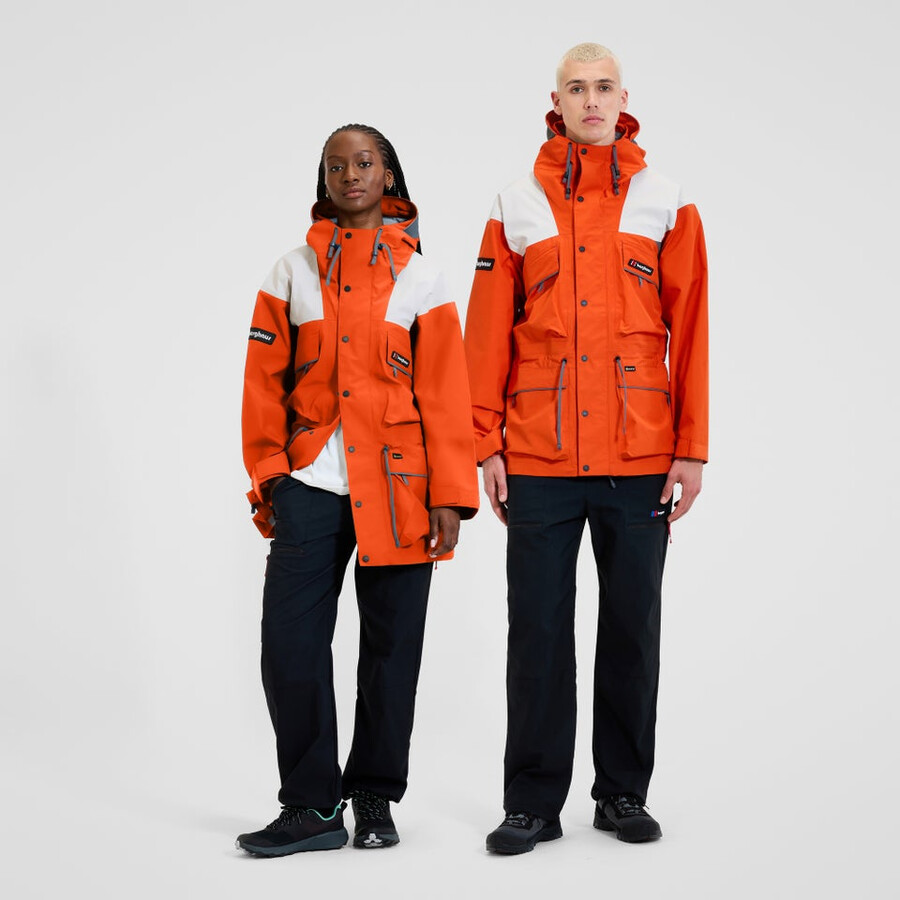 unisex trango impermeabile gore-tex giacca - arancionegrigio berghaus