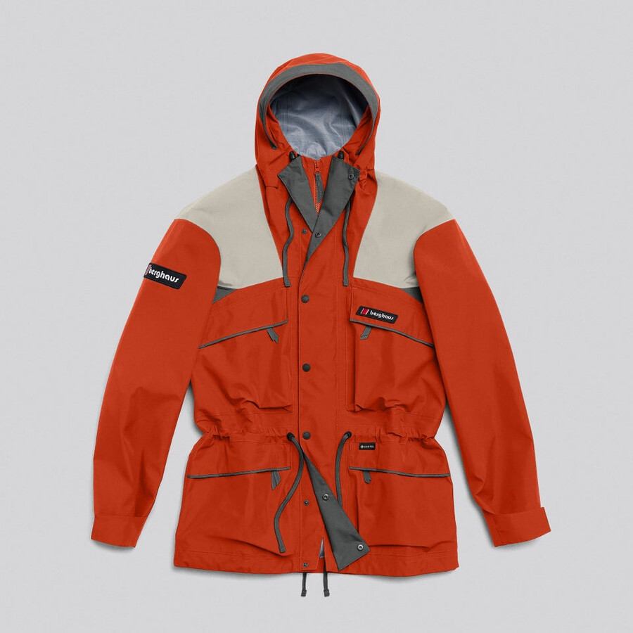 unisex trango impermeabile gore-tex giacca - arancionegrigio berghaus