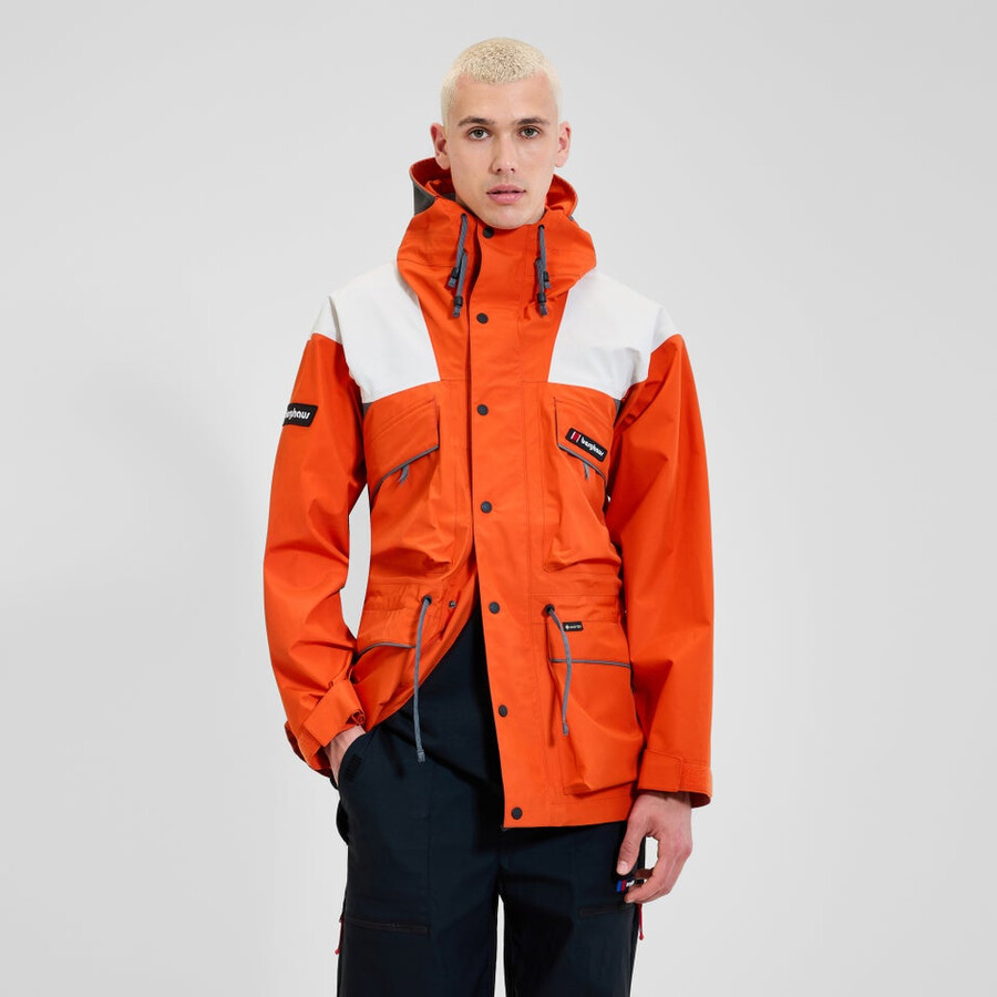 unisex trango impermeabile gore-tex giacca - arancionegrigio berghaus