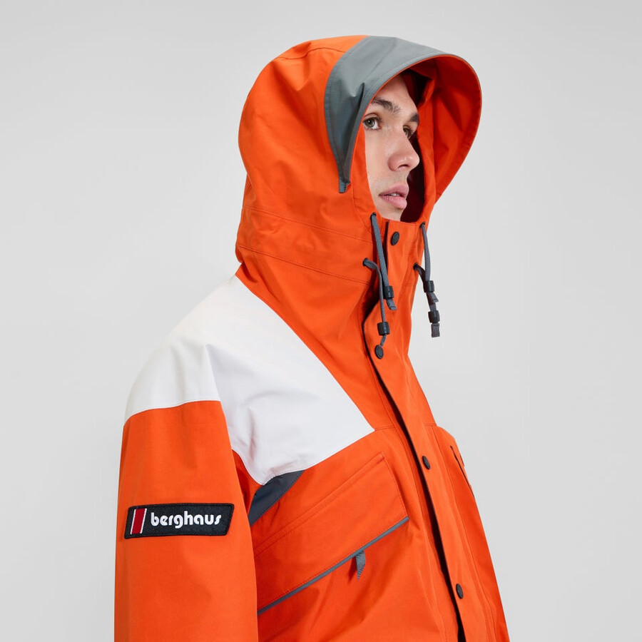 unisex trango impermeabile gore-tex giacca - arancionegrigio berghaus