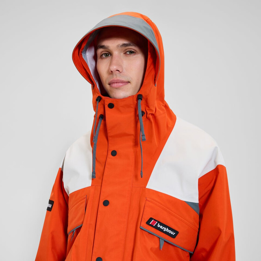 unisex trango impermeabile gore-tex giacca - arancionegrigio berghaus