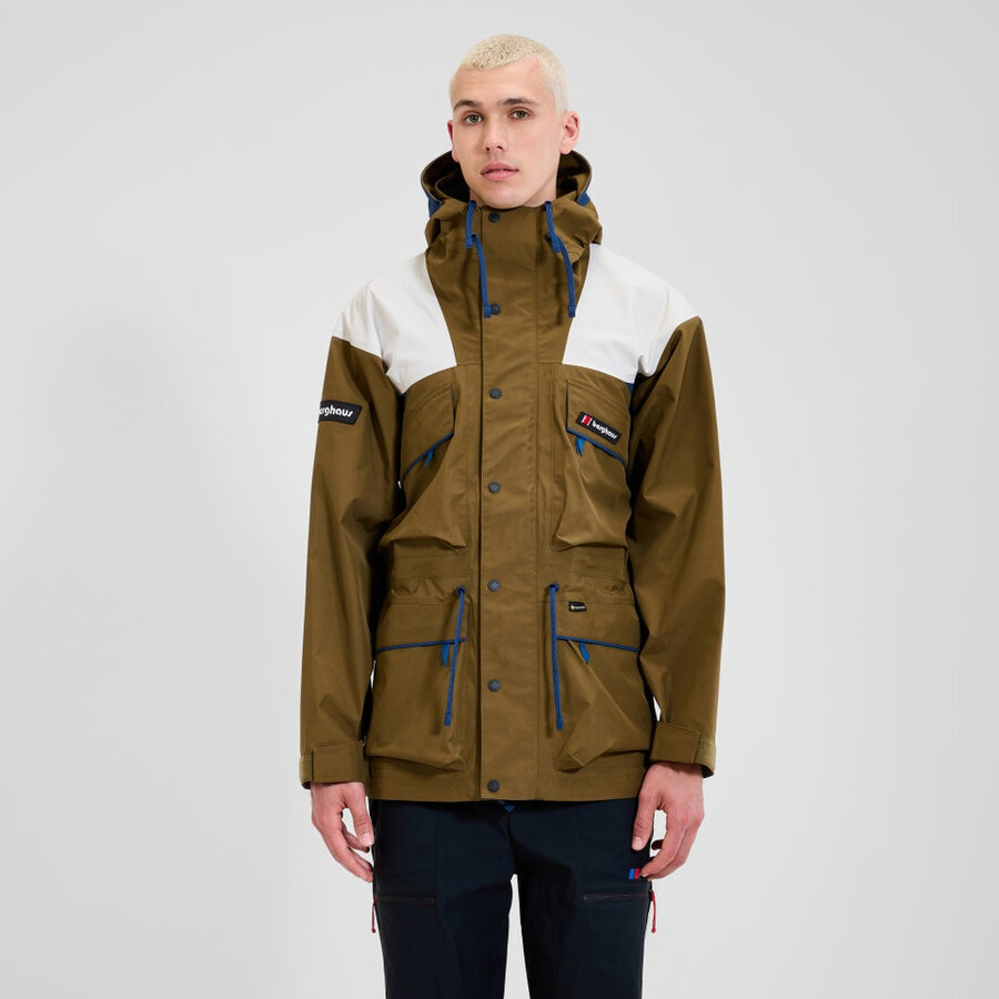 unisex trango impermeabile gore-tex giacca - marronegrigio berghaus