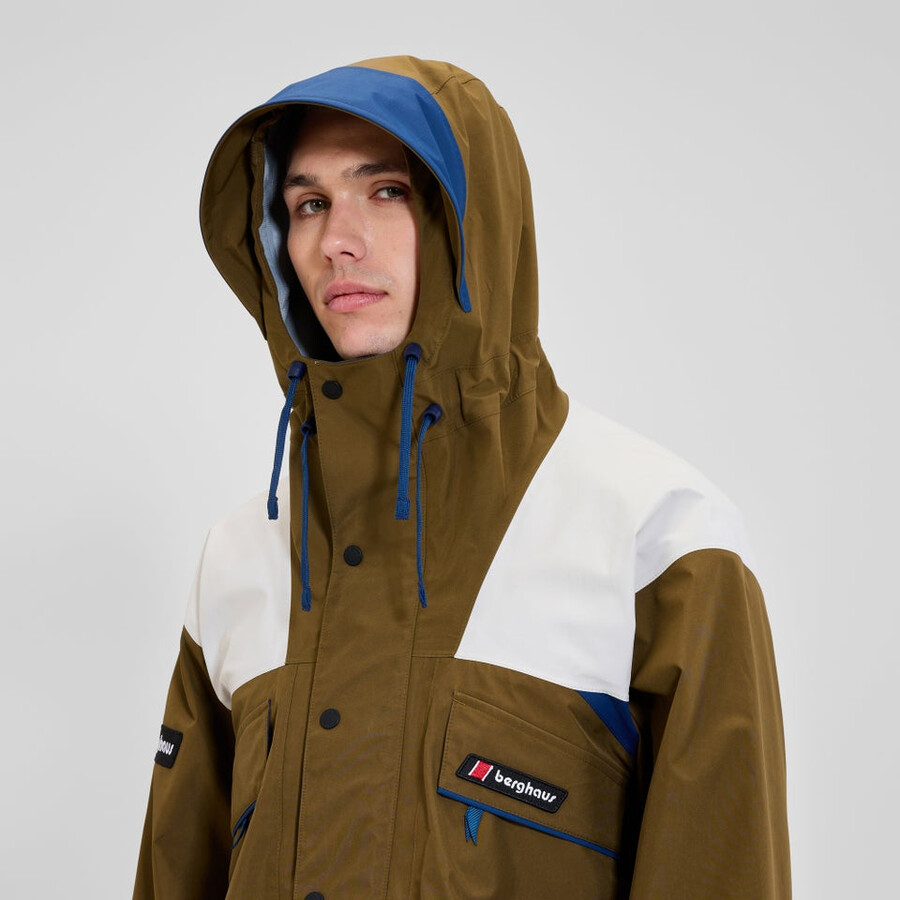 unisex trango impermeabile gore-tex giacca - marronegrigio berghaus