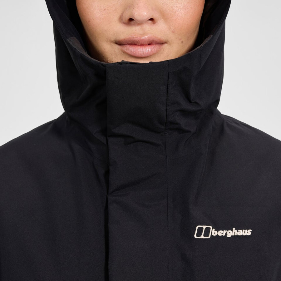 donne ashberry gore-tex down parka - nero berghaus