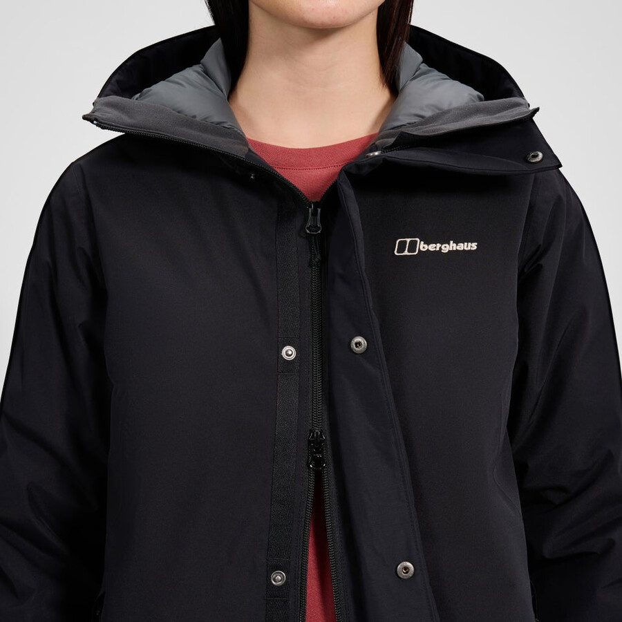 donne ashberry gore-tex down parka - nero berghaus
