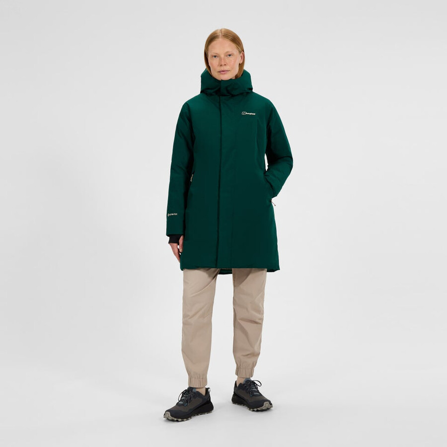 donne ashberry gore-tex down parka - verde berghaus