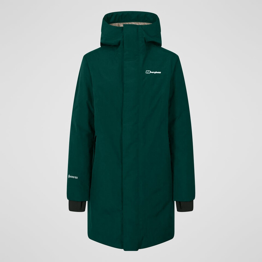 donne ashberry gore-tex down parka - verde berghaus