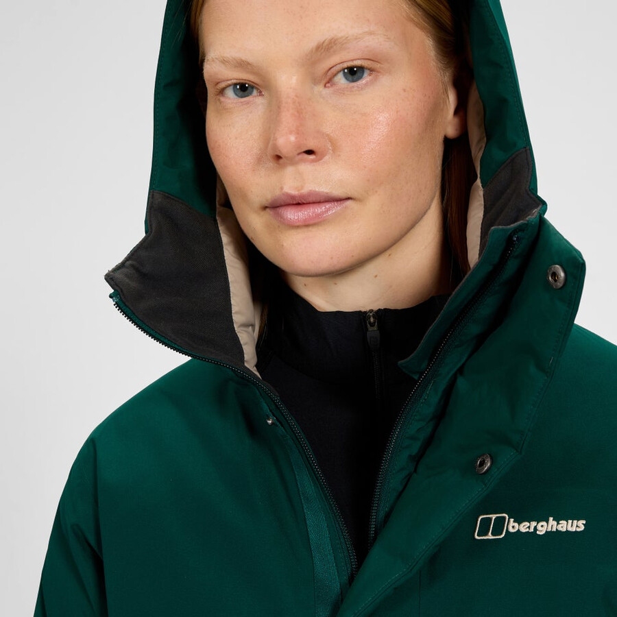 donne ashberry gore-tex down parka - verde berghaus