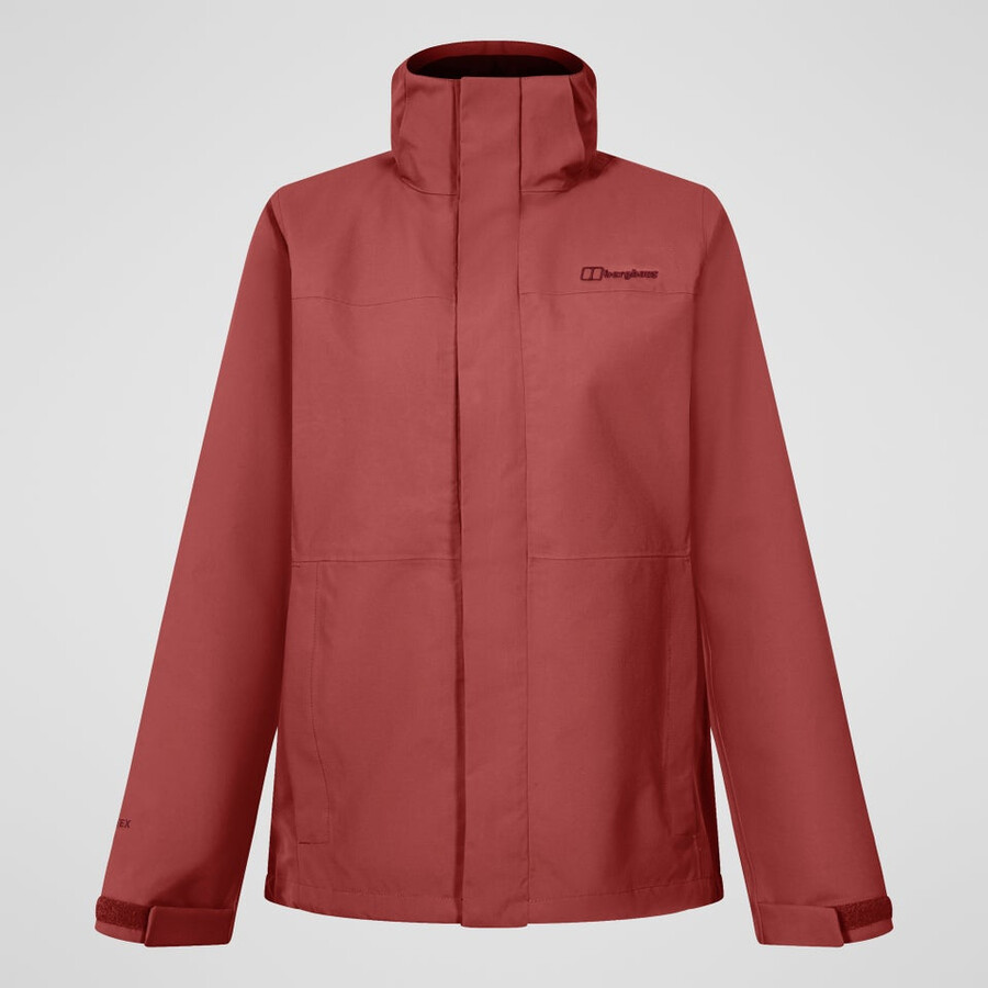 donne hillwalker 2.0 interattivo impermeabile gore-tex giacca - rosso berghaus