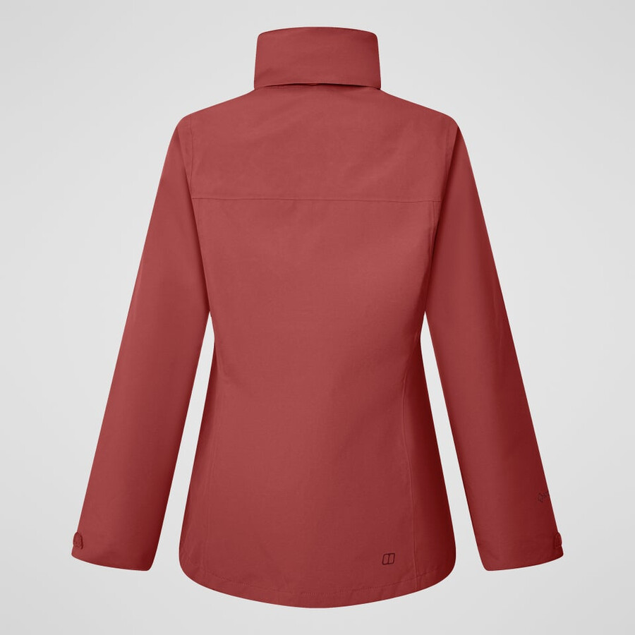donne hillwalker 2.0 interattivo impermeabile gore-tex giacca - rosso berghaus