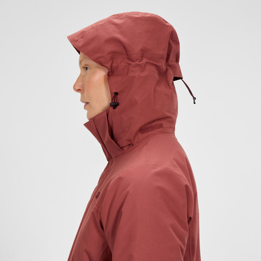 donne hillwalker 2.0 interattivo impermeabile gore-tex giacca - rosso berghaus