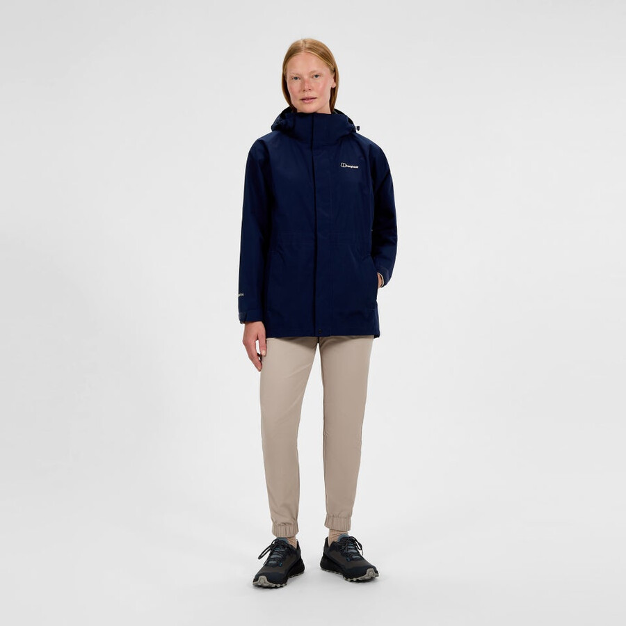 donne glissade gore-tex interattiva giacca - blu berghaus