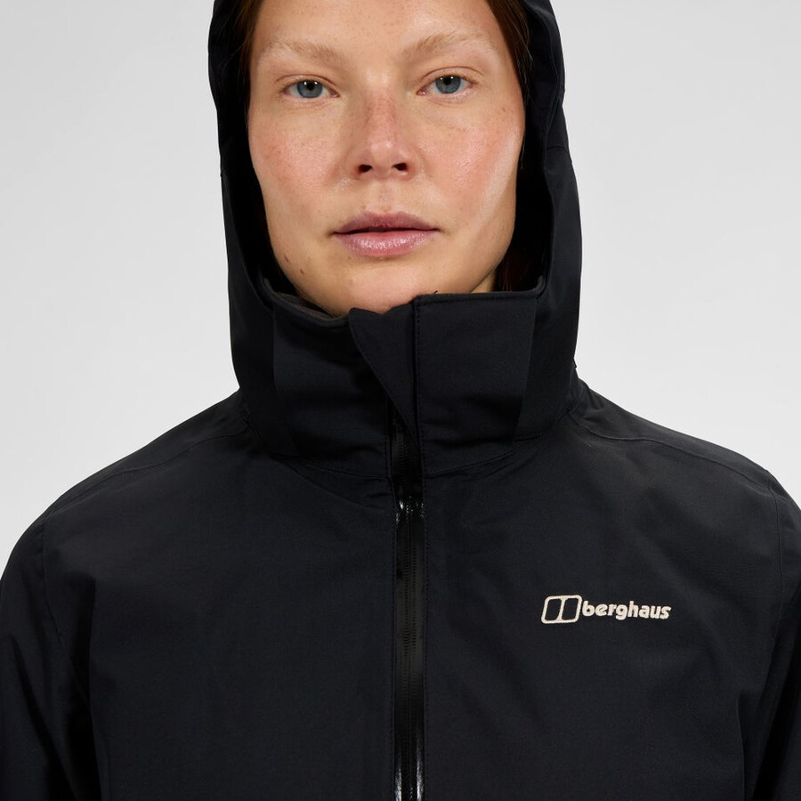 donne vagano gemini 3in1 giacca - nerogrigio berghaus