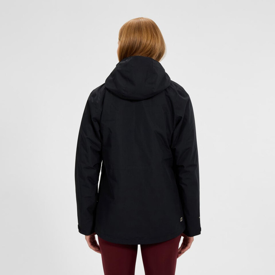donne vagano gemini 3in1 giacca - nerogrigio berghaus