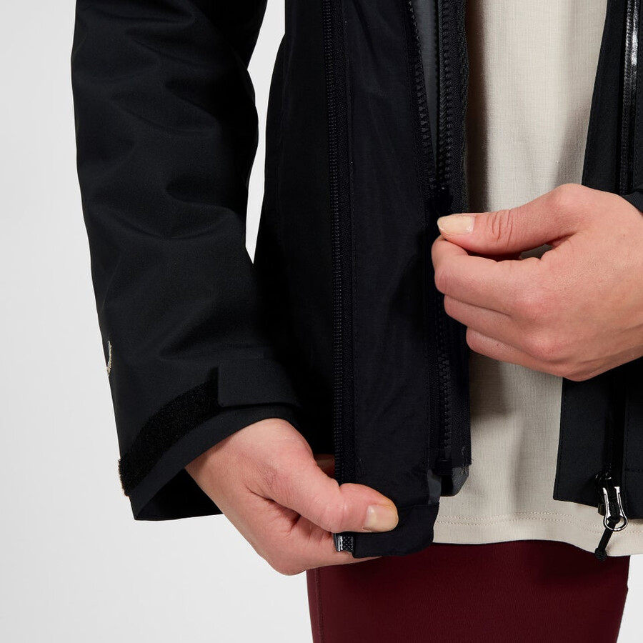 donne vagano gemini 3in1 giacca - nerogrigio berghaus
