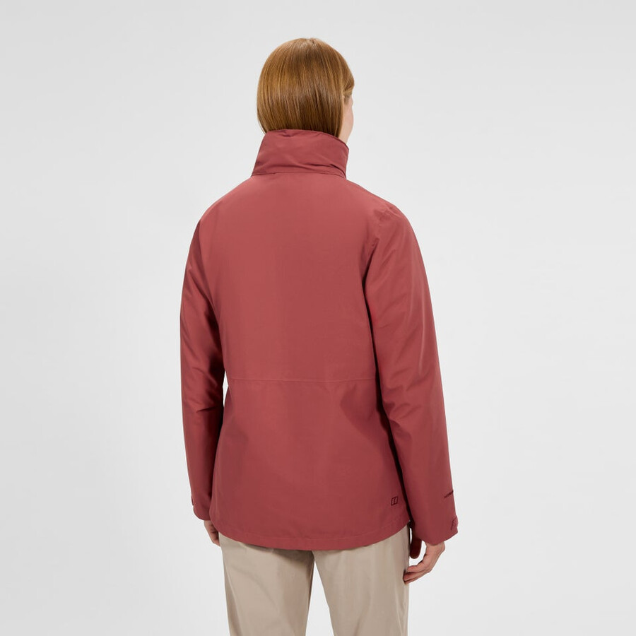donne vagano gemini 3in1 giacca - rosso berghaus